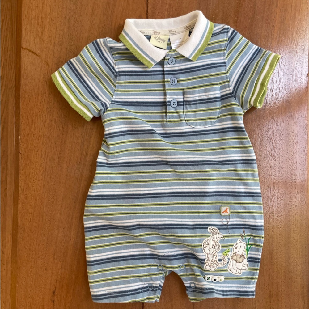Disney Winnie the Pooh Baby Romper - 9M Cotton Onsie